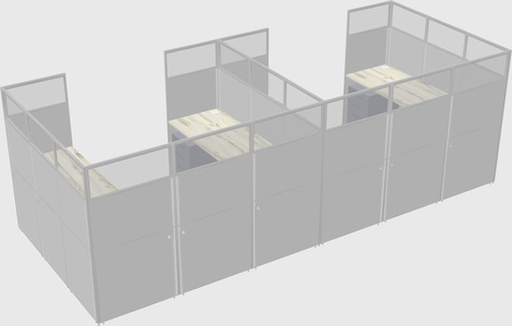 Cabine en u