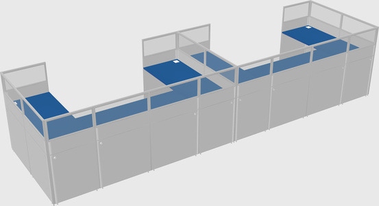 Cabine en u