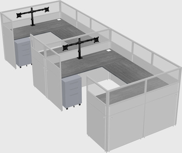 Cabine en u
