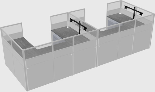 Cabine en u