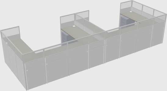 Cabine en u