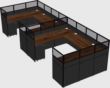 Cabine en u