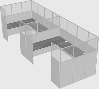 Cabine en u