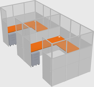Cabine en u