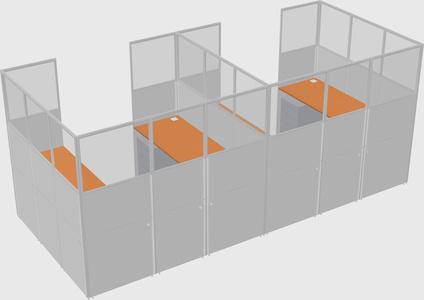 Cabine en u