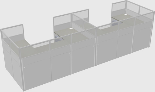Cabine en u
