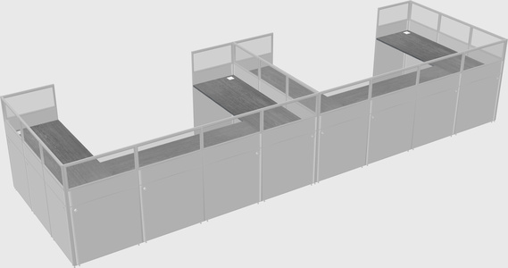 Cabine en u