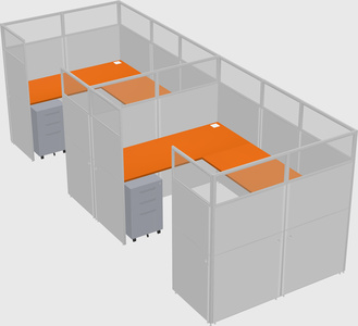 Cabine en u