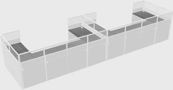 Cabine en u