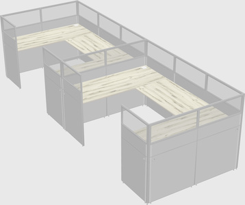 Cabine en u
