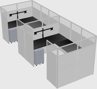 Cabine en u