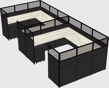 Cabine en u