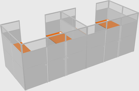 Cabine en u