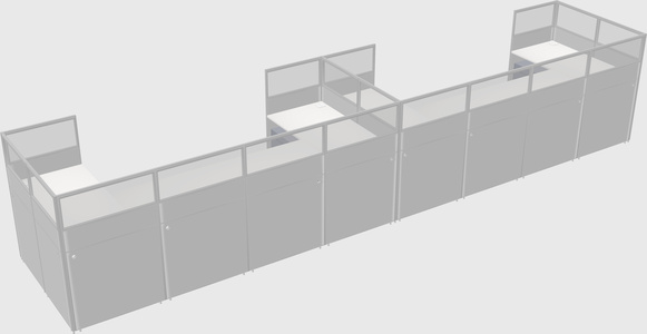 Cabine en u