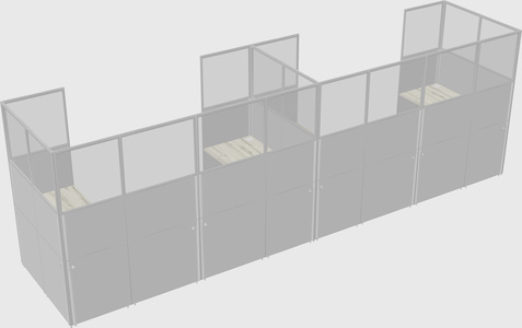Cabine en u