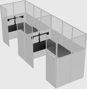 Cabine en u
