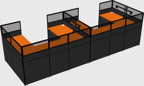 Cabine en u