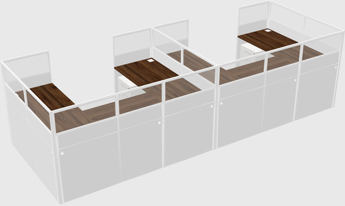 Cabine en u