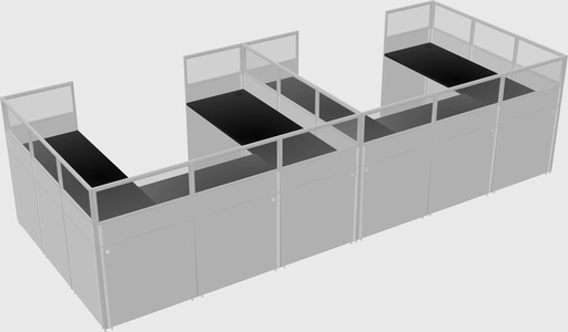 Cabine en u