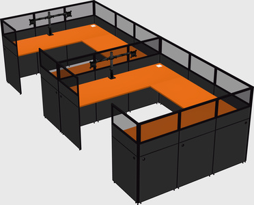 Cabine en u