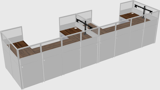 Cabine en u