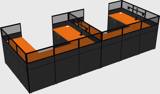 Cabine en u