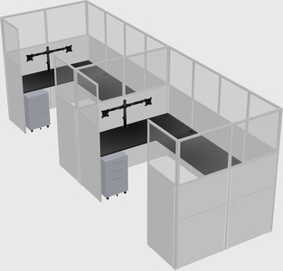 Cabine en u