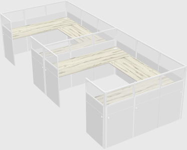 Cabine en u