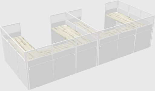 Cabine en u
