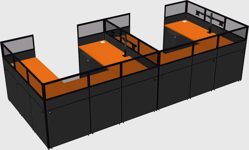 Cabine en u
