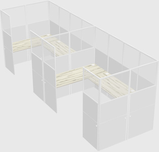 Cabine en u