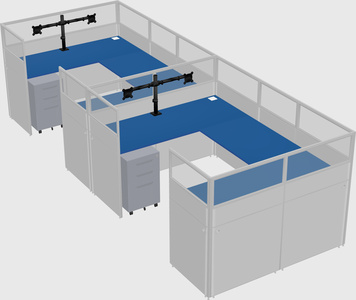 Cabine en u