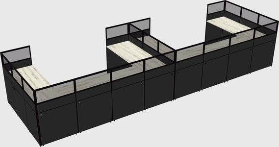Cabine en u