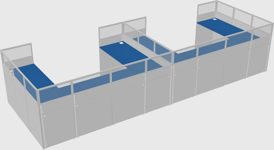 Cabine en u