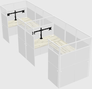 Cabine en u
