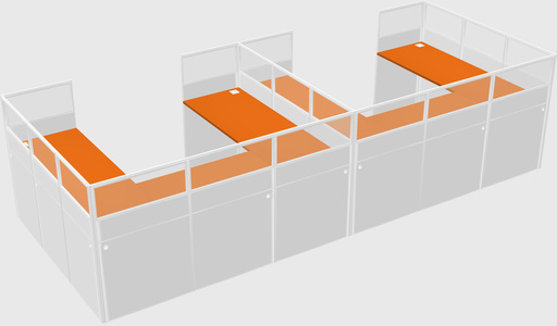 Cabine en u