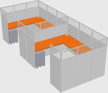 Cabine en u