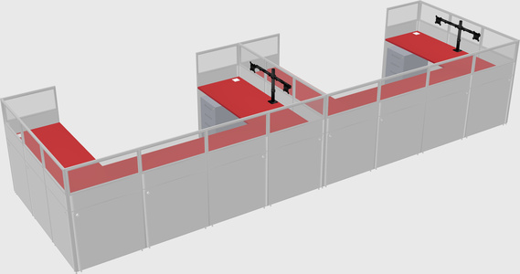 Cabine en u