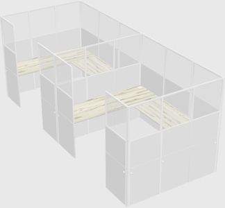 Cabine en u