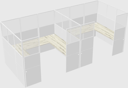 Cabine en u