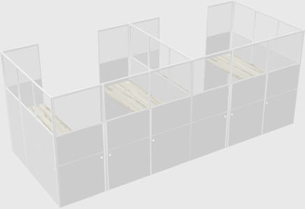 Cabine en u