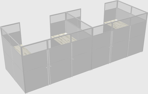 Cabine en u