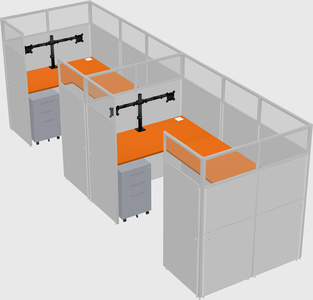 Cabine en u