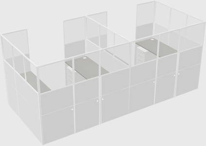Cabine en u