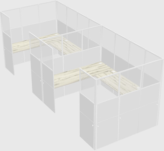 Cabine en u