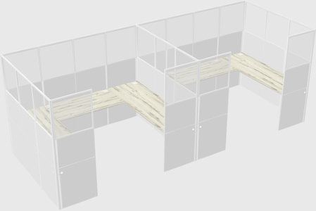 Cabine en u