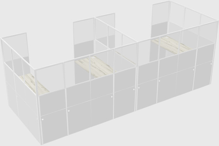 Cabine en u