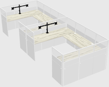Cabine en u