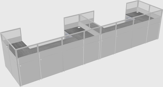 Cabine en u