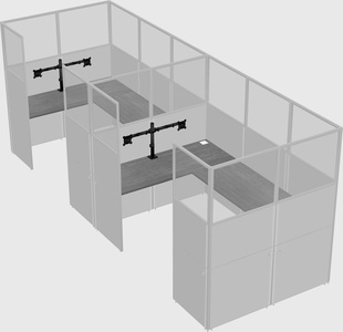 Cabine en u